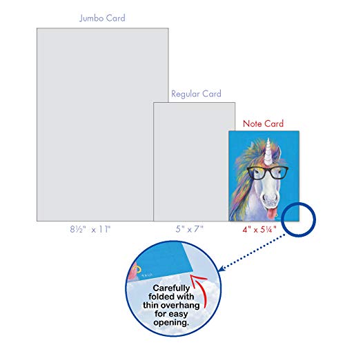The Best Card Company - 20 All Occasion Cards With Envelope (2 Each, 10 Designs) – Assorted Blank Greeting Card - Unique Unicorns Am7186Ocb-B2X10 #TOP6