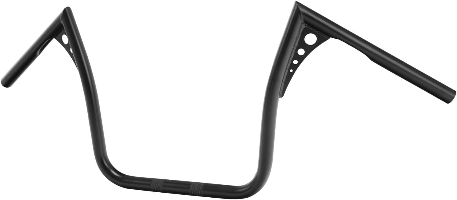 1" Fat Ape Hanger Bar 15" Rise Handlebar Fit for Harley Touring Models FLH/FLHT 1982-2013 Electra Glide Standard, Wide Version
