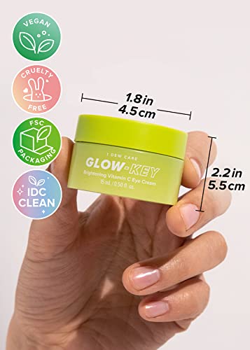 I Dew Care Eye Cream With Applicator - Glow-Key | Guava Extract, Vitamin C, Hyluronic Acid & Niacinamide For Dark Circles & Puffiness, Gift, Under Eye Treatment, Brightening & Hydrating, 0.50 Fl Oz #TOP3