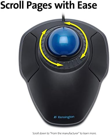 Kensington, Przewodowy Trackball Orbit z Pierścieniem Przewijania (K72337EU)