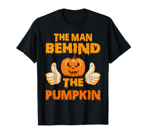 Disfraz divertido de Halloween para papá nuevo de The Man Behind the Pumpkin Camiseta