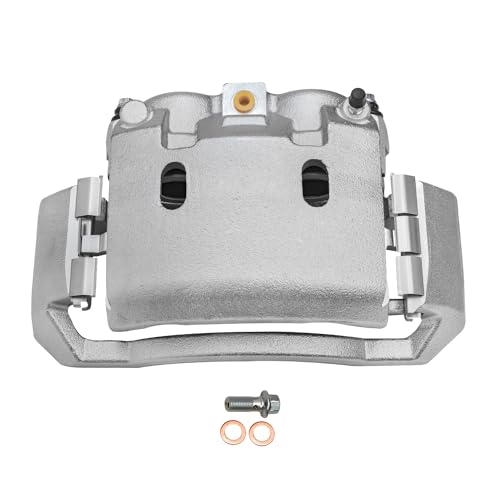 Image of Detroit Axle - Front Right Brake Caliper for 2003-2008 Dodge Ram 2500 3500 2005-2008 Ram 4000 Passenger Side Disc Brake Caliper w /Bracket 2006 2007 Replacement