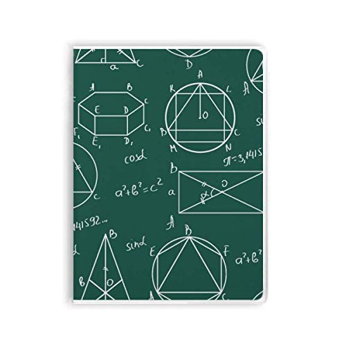 Carnet de notes design géométrique mathématique couverture souple haute qualité