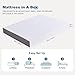 Amazon Basics Memory Foam Plush Mattress, Queen, White/Grey, 80 x 60 x 8 inches