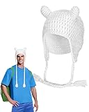 Chicingyou White Bear Hat Adult Anime Character Hat Human Explorer Cap Adventuring Costume Halloween Hero Men Cosplay Accessories