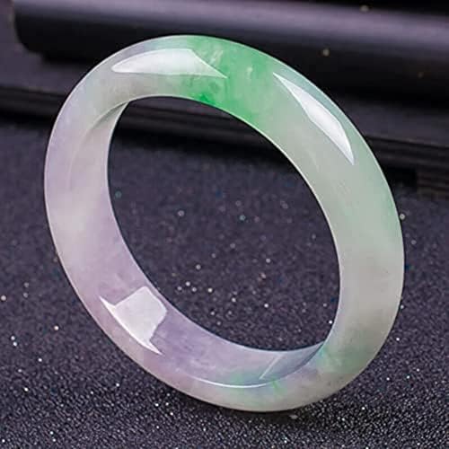 Natural Burmese Jade Bangle Bracelets for Women for Women Gift for Mother Jewelry Box with Certificate Genuine Violets Green Jadeite Bracelet,54mm3