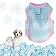 Yaopelky Kühlweste für Hunde, Sommerkleidung mit D-Ring, atmungsaktiv, Welpen-T-Shirt, schnell trocknend, Sonnenschutz, Hunde-Outfits, kühlende Shirts für Outdoor-Aktivitäten (Blau, Größe XL (5,5–7,5