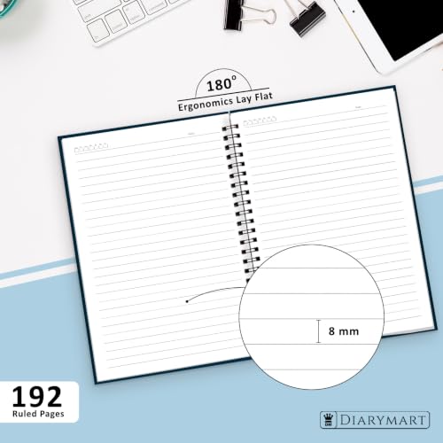 Image of Chase Your Dream Printed Cover A5 Size Wiro Hard Bound Notebook Diary For Girls Women & Men | 200 Ruled Pages | 80 GSM Paper | Undated Journal Diary