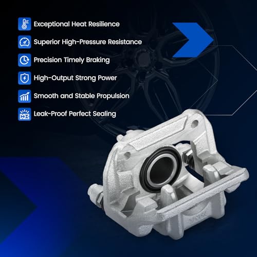 SYKRSS Rear Brake Caliper Assembly Replaces for 19-B2589 19-B2588, Compatible with Acura CL 2001-2003 3.2L V6, for TL 1999-2008 3.2L V6, Compatible with Honda Element 2003-2011 2.4L L4, GAS by SYKRSS - Used condition - Image 7