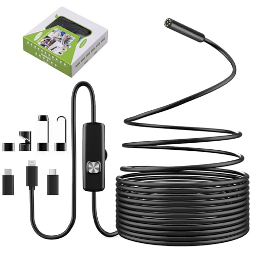 Thalire Endoscopio Professionale 10M per Smartphone | Sonda con Telecamera