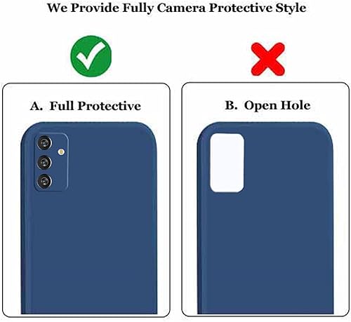 Image of A rtistque Liquid Silicone Back Cover Case for Samsung Galaxy M34 5G / F34 5G Shockproof TPU Soft Flexible with Camera Protection - Blue