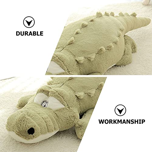 TOYANDONA Crocodilo de Brinquedo De Pelúcia Recheado Jacaré Animal Sofá Travesseiro Abraço De Pelúci