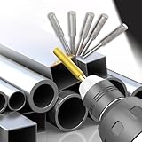 M35 Cobalt Drill Bit Set with 1/4 Inch Hex Shank Heavy-Duty Coated Bits for Metal and Wood Workshop and Automotive Use, 5pcs