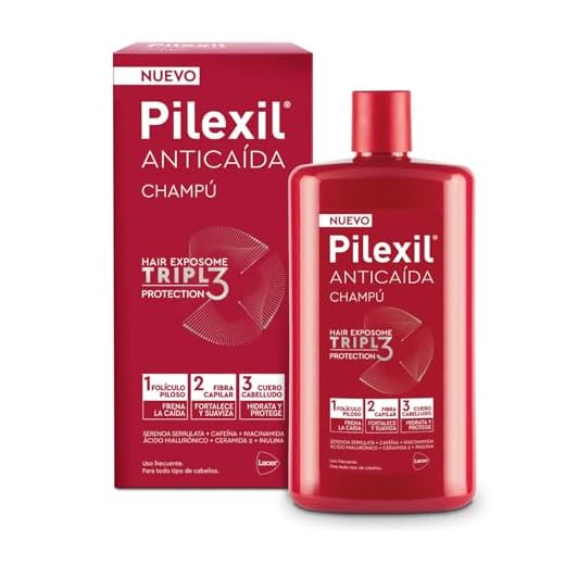 PILEXIL - Champú Anticaída Triple Protection 450 ml - Frena la Caída del Cabello, Fortalece y Suaviza la Fibra Capilar e Hidrata y Protege el Cuero Cabelludo - Para Hombres y Mujeres