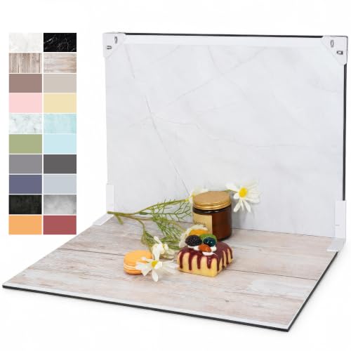 Yoocheese Photo Backdrop for Product Photography, 16.5×11.7in Compact Kit