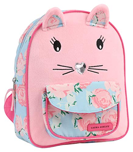 Laura Ashley Girls Posey Pink Critter Cat Mini Backpack