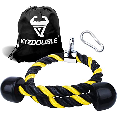 XYZDOUBLE Cuerda para tríceps 70CM TríCeps Empuje Tire hacia Abajo Cuerda Cuerda Nylon Cuerda de tracción para Gimnasio para Las Combinaciones De Entrenamiento De Fuerza del Brazo Cover