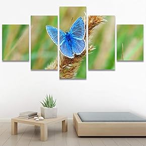 SIGNWIN 5 Panel Canvas Wall Art Open Wings...