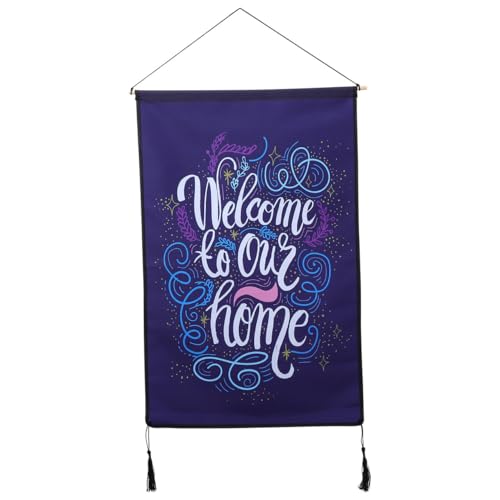 Tapiz de lona de bienvenida ideal para decorar las paredes de tu dormitorio