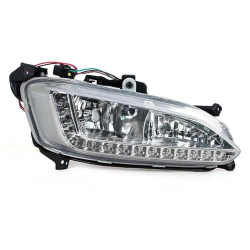 Luz diurna para Hyundai Santa Fe 2013-2015: faro antiniebla impermeable color naranja