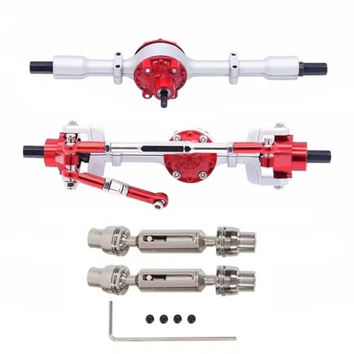 RC�t�����g���A�A�N�X���Z�b�g Compatible with WPL C14 C24 C34 C44 C54 B14 B24 1/16 RC �J�[�A�b�v�O���[�h�p�[�c�A�N�Z�T���[���^���t�����g���A�A�N�X���ƃh���C�u�V���t�g�Z�b�g(Silver2)