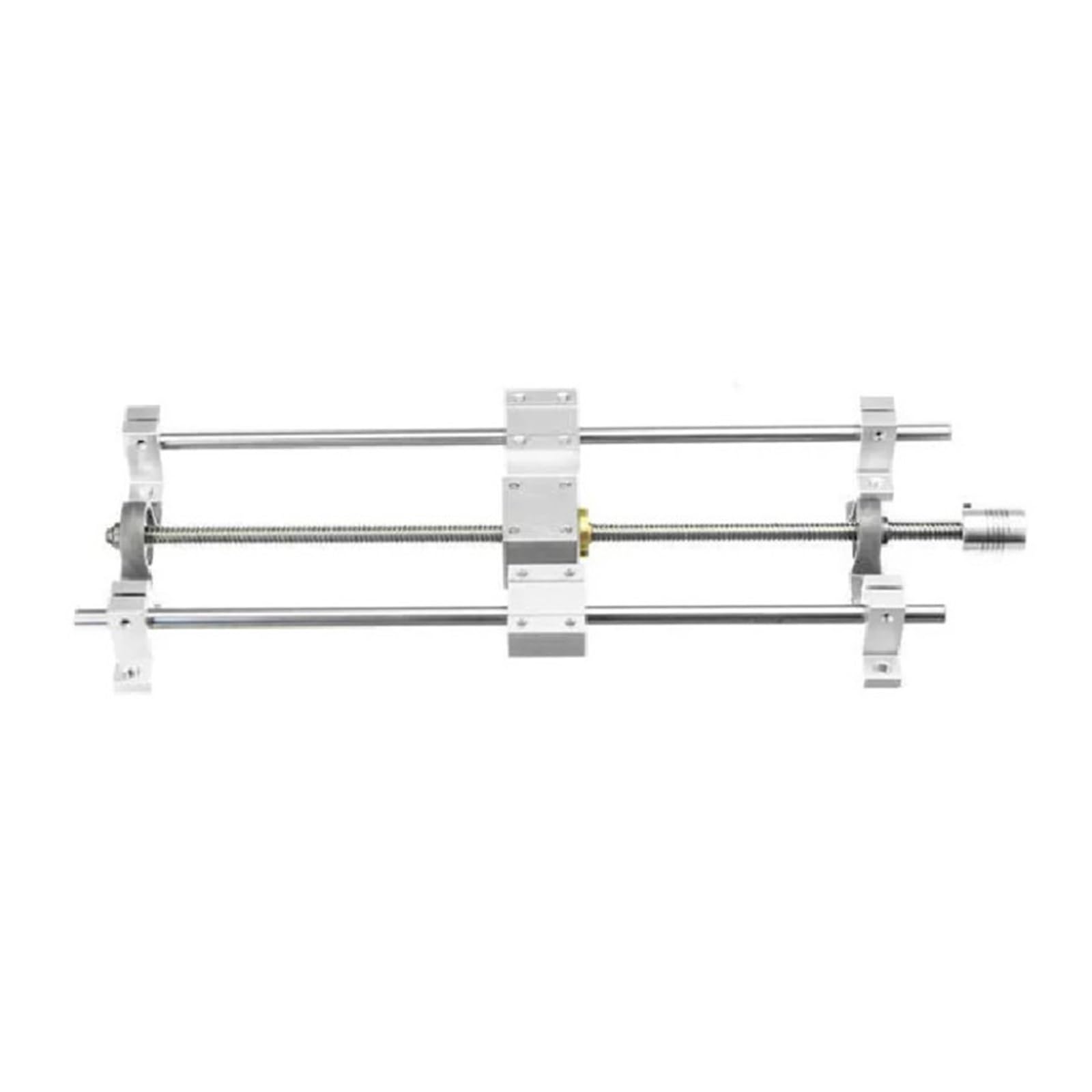 Rail de guidage linéaire 13 Pièces/ensemble T8 Vis Sans Fin 8-350mm Bricolage Optique Guide Rail Roulement Siège Guide Linéaire Arbre Support Trapézoïdal Ensemble De Vis Kit de rails CNC ( Color : Sil