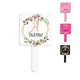 Catsandy Personalized Makeup Hand Mirror for Women, Customized Bride Gifts for Bridal Shower, Brithday Gift for Girl with Custom Name (style3)