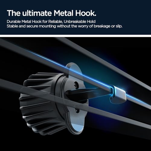 Spigen Magnetic Air Vent Car Mobile Holder, Super Strong Magnet, (Magnetic Ring & Extra Mini Dashboard Mount Included) for iPhone 17/16/15/13/12, Samsung Galaxy & More (MFT13) - Black