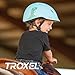 Troxel Youngster Vibrant Horse Riding Helmet, Light, Adjustable Design, Safety Fun Horseback Riding Gear, Small (6-1/2-7), Blue Dino