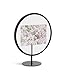 Umbra, Black Infinity Picture Frame, Unique Circular Display for Desk or Wall, Floats 4x6 Photo, 4 x 6