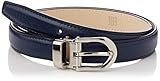Gürtelbreite 2 cm Anthoni Crown Damen Ledergürtel Gürtel, Dunkelblau, 85