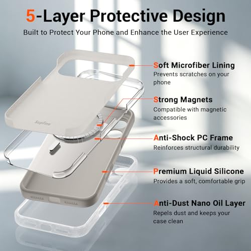SUPFINE Silicone & Magnetic for iPhone 17 Pro Max Case - image 4