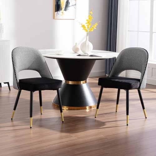 Ya Home Juego de 2 Sillas de Comedor Terciopelo