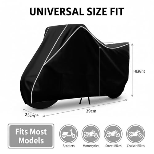 Image of Stylish Water Resistant Scooty Body Cover Compatible with Ola S1 Air & All Models | UV Protection, Dustproof, Heat Resistant, Two Wheeler | New All Weather Protection, Dust & Rain