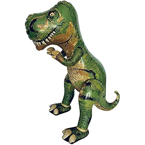 Universal Specialties 37" High Definition T-Rex Inflatable Dinosaur Tyrannosaurus Rex Inflatable Dinosaur Toy Pool Party Decorations Birthday Party Favor Huge Free Standing Dino Blow Up Cover