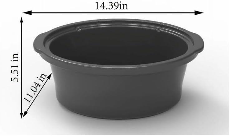 Mainsttays 6~Quart Oval Slow Cooker, Sage Green Finish, Glass Lid, Removable Stoneware Crock, Three Temperature Settings, Cool-Touch Lid Handle, Dishwasher Safe Parts.