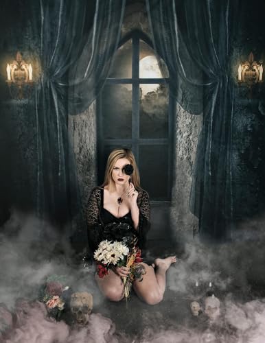 Kate Horror Halloween Night Decoration Backdrop 3 * 2m Ancient Prison Decoration Halloween Horror Atmosphere Video Shooting Props Bar Club Halloween Night Party Cosplay Backdrop - Image 2