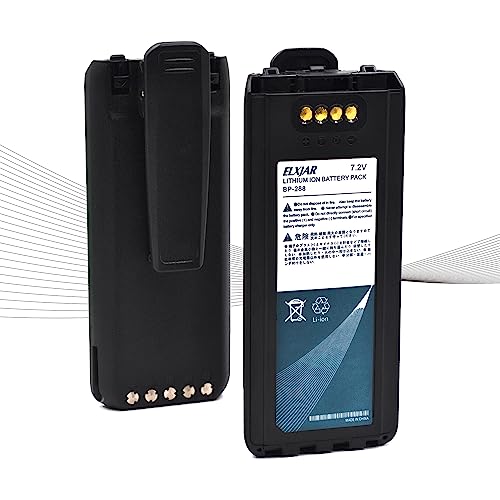 ROWSHEP (2-Pack) 7.2V 2350mAh BP-288 Li-ion Battery Replacement for ICOM IC-A25N IC-A25NE IC-A25CE A25 Aviation Radios, Replaces BP288 BP289