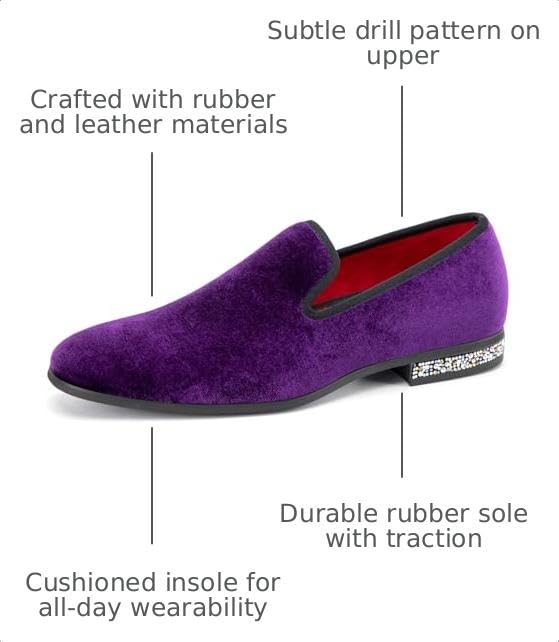 Image of JITAI Men's Dress Shoes - Casual Rubber & Leather Loafers for Men - Fashion Business Formal Wear