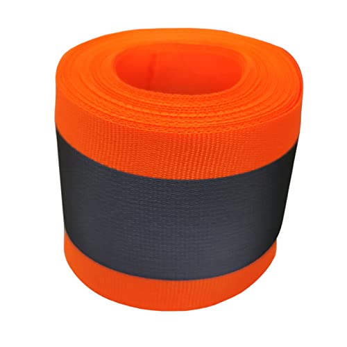 Eroilor Tessuto riflettente striscia di sicurezza cucito su - 16,5 piedi (5 metri) - Area riflettente più grande - Arancione