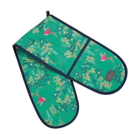 Sara Miller Chelsea Birds Green Oven Glove Cover