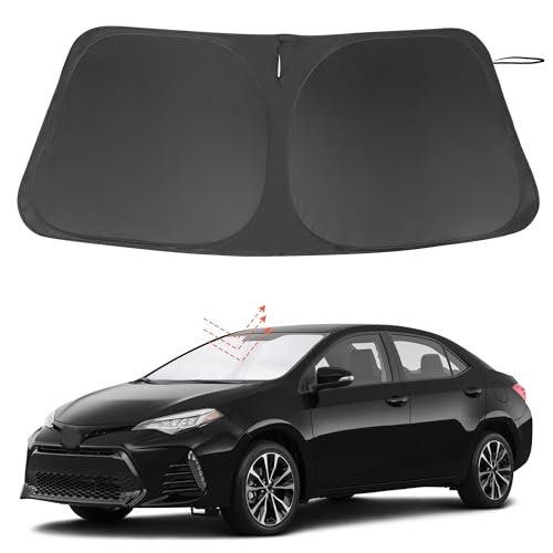 Image of Windshield Sun Shade for 2014-2019 Toyota Corolla Accessories | Full covered, Foldable & Durable, Block UV Rays, Reduce Heat, Easy to install, Keep Car Cooler