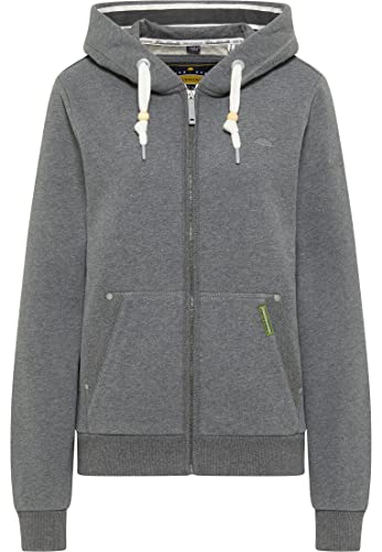 Schmuddelwedda Damen Sweatjacke, Grau Melange, XL EU