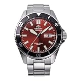 Orient Sports Kano - Orologio Da Uomo Automatico a Carica Manuale Impermeabile Bracciale e Cassa In Acciaio Metallizzato Quadrante Rosso - RA-AA0915R39B RA-AA0915R