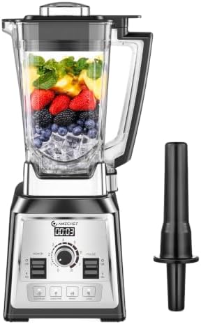 AMZCHEF Standmixer 2000 Watt, 2L Mixer Hochleistungsmixer | Blender mit 8 Einstellbaren Geschwindigkeiten und 4 Vorprogramme für Crushed Ice, Smoothie Maker, Grind Mixer, BPA-Freie