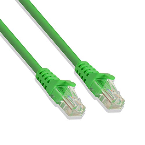 Cable de red Cat-6 UTP verde 5ft RJ45 miniatura 1
