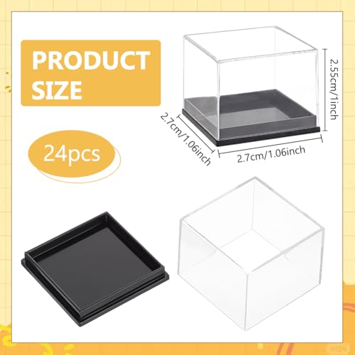 Boîtes à échantillons minéraux transparentes et cubiques - 3