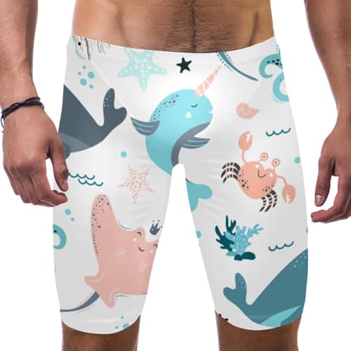 Bañador para hombre para natación y entrenamientos en la piscina con estampado