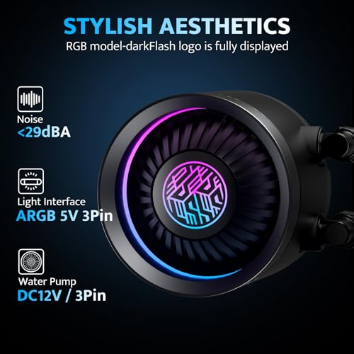 Refroidisseur liquide darkFlash DNA360A pompe haute performance ARGB
