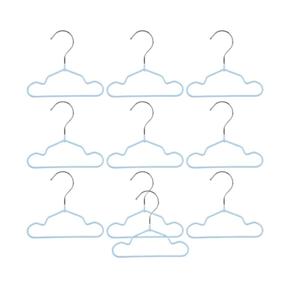 10PCS Pack Plastic Pet Clothes Rack Hangers For Cloth Hanger(Blue 15CM)